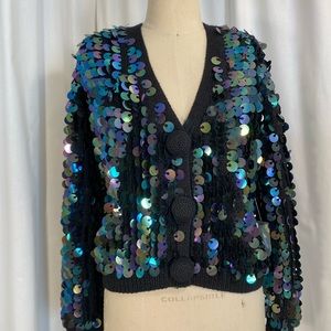 Carol Little Knit Spangled Cardigan